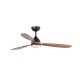 Люстра-вентилятор Faro 33527WW Poros 1320mm Black 3 Blades Walnut 19W 2700K Wiz