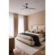 Люстра-вентилятор Faro 33527WW Poros 1320mm Black 3 Blades Walnut 19W 2700K Wiz
