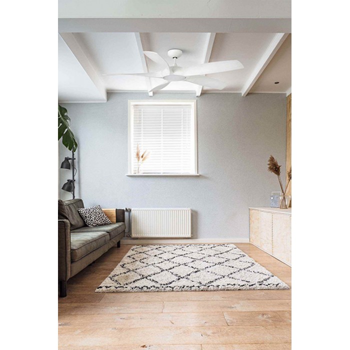 Стельовий вентилятор Faro 33548 COCOS L White fan with DC motor, 20 Вт, 1600 лм, 3000K Стельовий вентилятор Faro 33548 COCOS L White fan with DC motor, 20 Вт, 1600 лм, 3000K