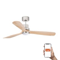 Люстра-вентилятор Faro 33560DCWT Lantau L DC1320 Niq Mat 3 Blades Pine LED 15W Tuy