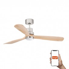 Люстра-вентилятор Faro 33560DCWT Lantau L DC1320 Niq Mat 3 Blades Pine LED 15W Tuy