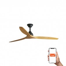 Потолочный вентилятор Faro 33718DCWT Alo DC 1520mm Black 3 Blades Wood Tuya