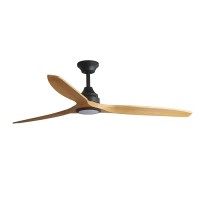 Люстра-вентилятор Faro 33719DCWW Alo DC 1520mm Black 3 Blades Wood 20W CCT Wiz