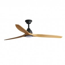 Люстра-вентилятор Faro 33719DCWW Alo DC 1520mm Black 3 Blades Wood 20W CCT Wiz