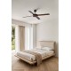 Стельовий вентилятор Faro 33724 POLEA L Brown fan with DC motor