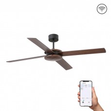 Потолочный вентилятор Faro 33724WW Polea 1320mm Brown 4 Blades Wiz