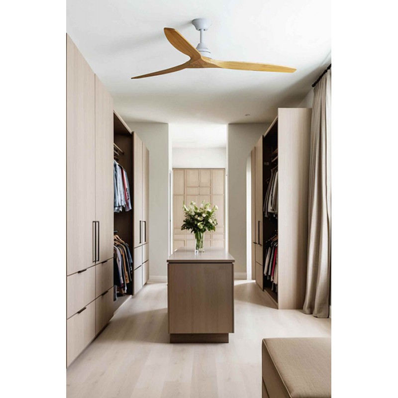 Потолочный вентилятор Faro 33728DCWT Alo DC 1520mm White 3 Blades Wood Tuya