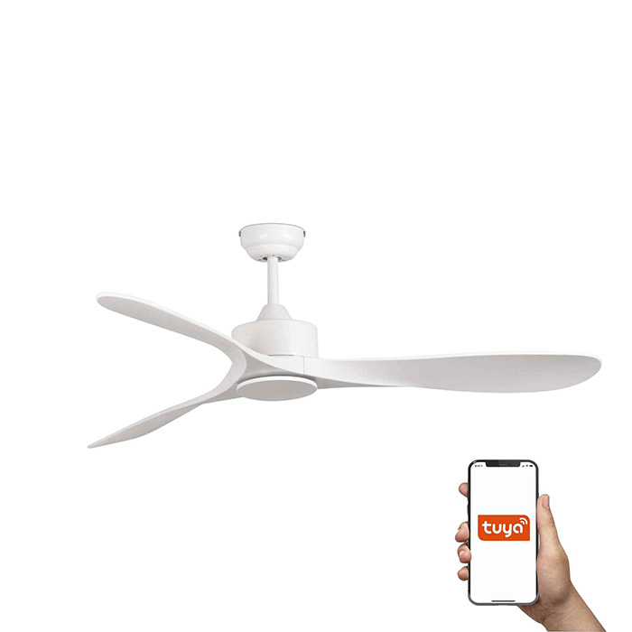 Потолочный вентилятор Faro 33750DCWT Luzon DC 1320mm White 3 Blades Tuya