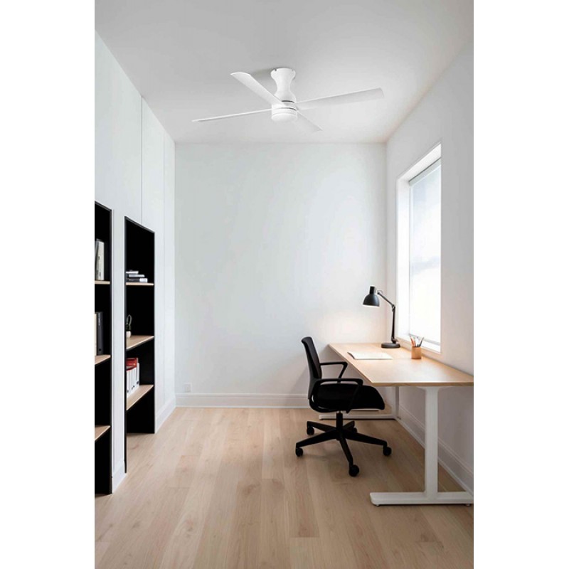Люстра-вентилятор Faro 33756 FRASER M LED White fan, 16 Вт, 850 лм, 3000K
