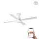 Люстра-вентилятор Faro 33756WT Fraser 1200mm White 4 Blades LED 16W Tuya