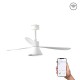 Люстра-вентилятор Faro 33760WT-22 Amelia 1320mm White 3 Blades Cone 20W CCT Tuya