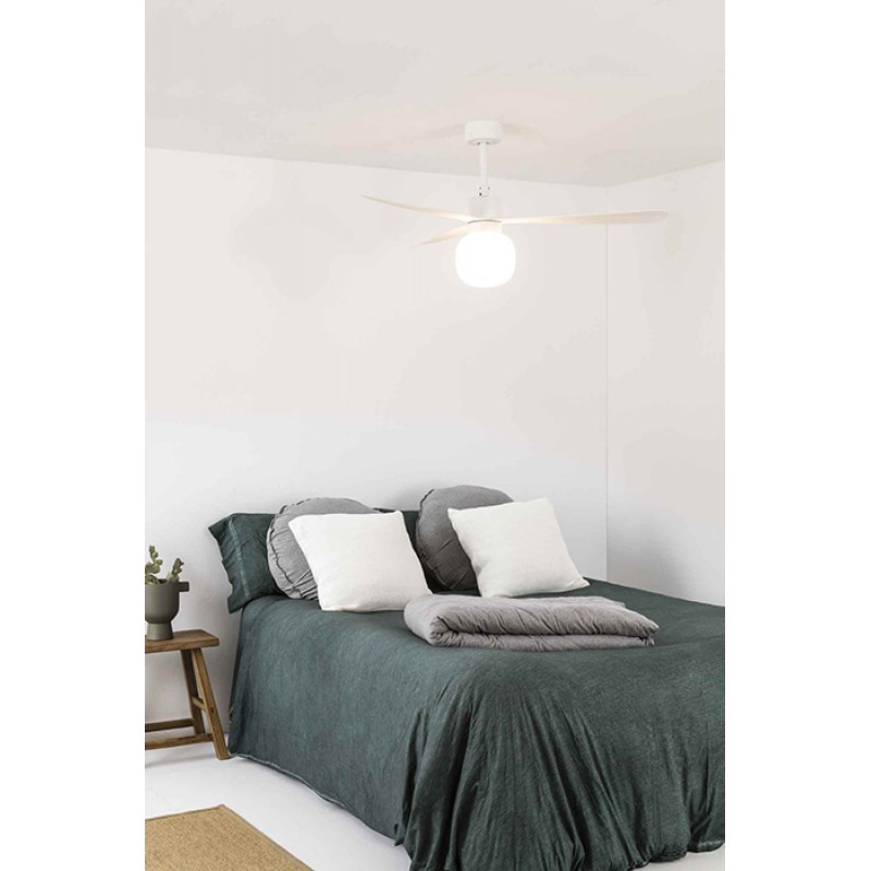 Люстра-вентилятор Faro 33760WW-25 Amelia 1320mm White 3 Blades Ball 20W 2700K Wiz