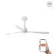 Потолочный вентилятор Faro 33760WT Amelia 1320mm White 3 Blades White Tuya