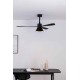 Люстра-вентилятор Faro 33761-23 AMELIA L CONE LED Black fan, 20 Вт, 965 лм, 2700K/796lm -3500K/965lm -5000K/915lm