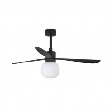 Люстра-вентилятор Faro 33761-26 AMELIA L BALL LED Black fan, 20 Вт, 1056 лм, 2700K