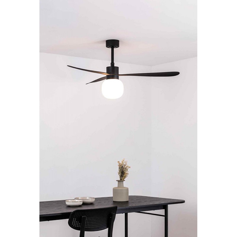 Люстра-вентилятор Faro 33761-26 AMELIA L BALL LED Black fan, 20 Вт, 1056 лм, 2700K