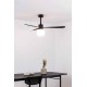 Люстра-вентилятор Faro 33761-26 AMELIA L BALL LED Black fan, 20 Вт, 1056 лм, 2700K
