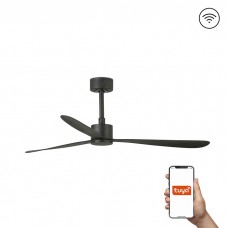 Потолочный вентилятор Faro 33761WT Amelia 1320mm Black 3 Blades Black Tuya