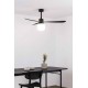 Люстра-вентилятор Faro 33761WW-26 Amelia 1320mm Black 3 Blades Ball 20W 2700K Wiz