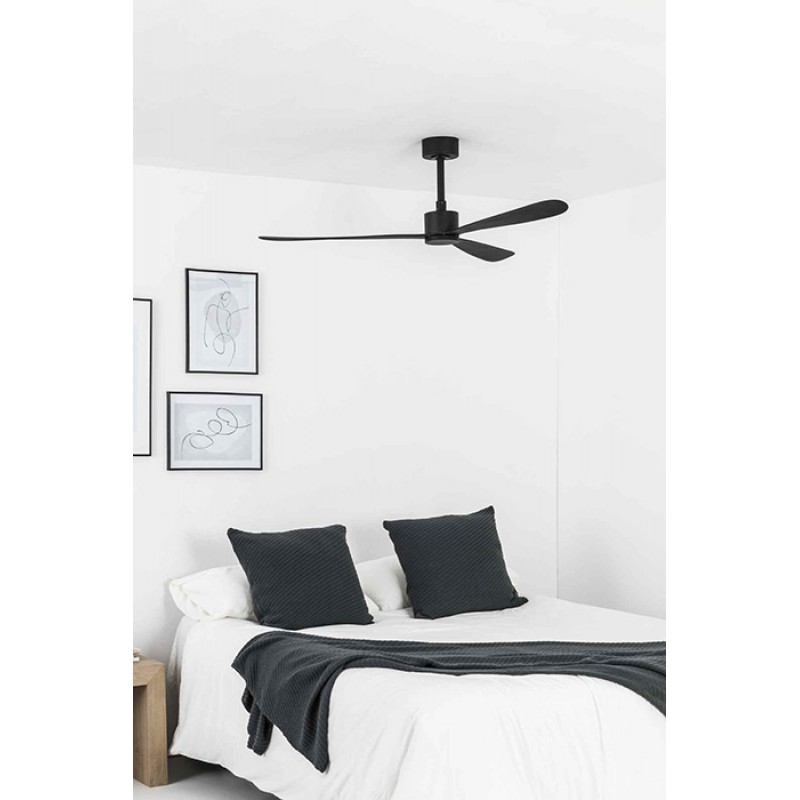 Потолочный вентилятор Faro 33761WT Amelia 1320mm Black 3 Blades Black Tuya