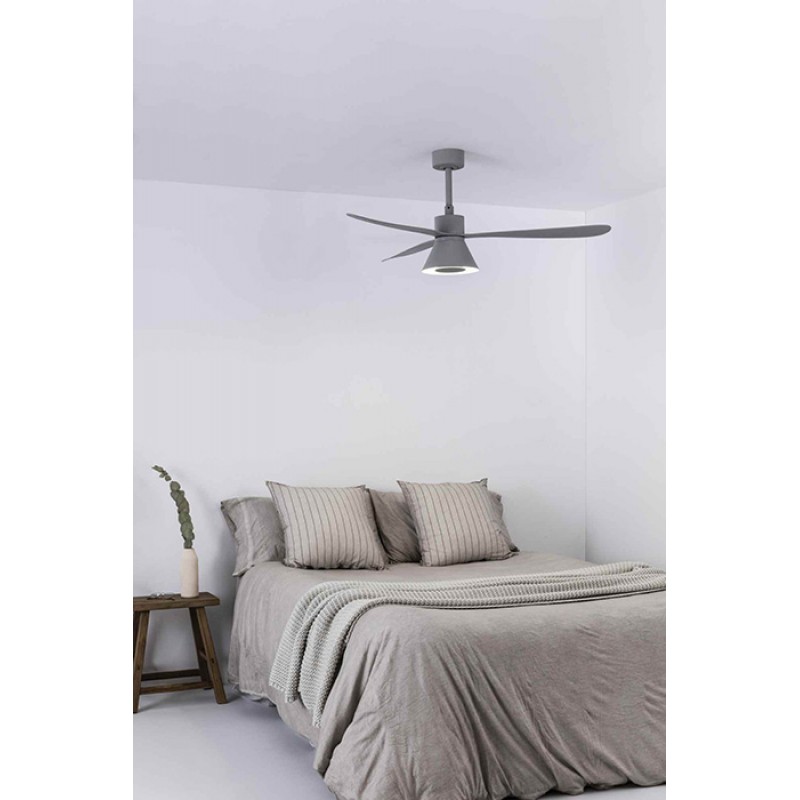 Люстра-вентилятор Faro 33762-24 AMELIA L CONE LED Grey fan, 20 Вт, 965 лм, 2700K/796lm -3500K/965lm -5000K/915lm