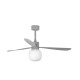Люстра-вентилятор Faro 33762-27 AMELIA L BALL LED Grey fan, 20 Вт, 1056 лм, 2700K