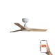 Стельовий вентилятор Faro 33805WT Heywood S 900mm White 3 Blades Wood Light Tuya