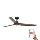Стельовий вентилятор Faro 33809WT Heywood L 1320mm Black 3 Blades Wood Dark Tuya