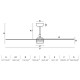 Люстра-вентилятор Faro 33816WT-20 Punt 1300mm White 3 Blades Wood Light 18W Tuya