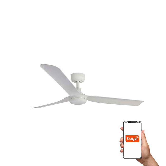 Стельовий вентилятор Faro 33814WT Punt 1300mm White 3 Blades White Tuya