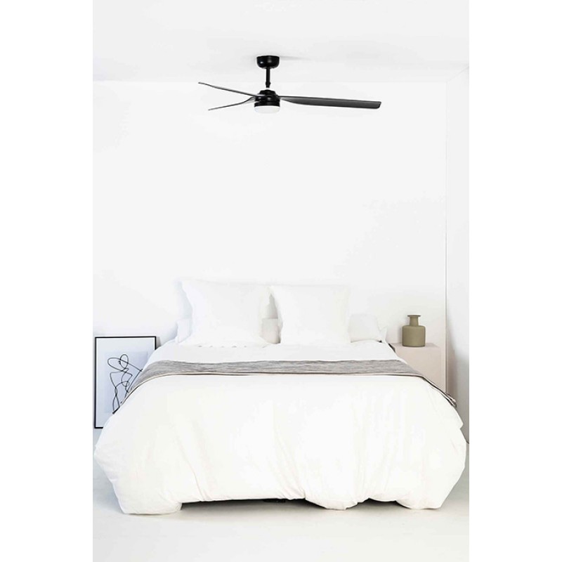 Люстра-вентилятор Faro 33815-21 PUNT M LED Black fan with DC motor, 18 Вт, 1300 лм, 3000-4000-6500K