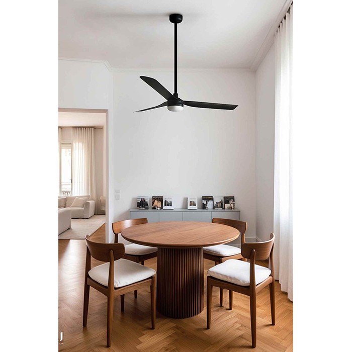 Люстра-вентилятор Faro 33815WT-21 Punt 1300mm Black 3 Blades Black LED 18W Tuya Люстра-вентилятор Faro 33815WT-21 Punt 1300mm Black 3 Blades Black LED 18W Tuya