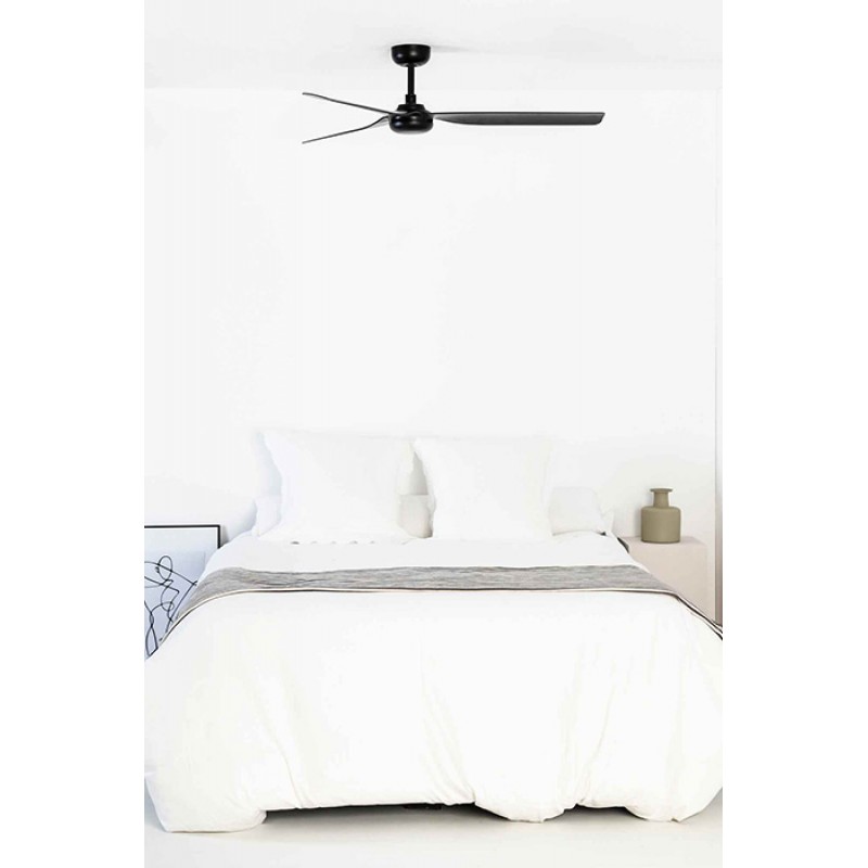 Потолочный вентилятор Faro 33815 PUNT M Black fan with DC motor