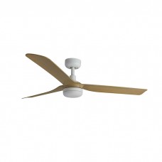 Люстра-вентилятор Faro 33816WT-20 Punt 1300mm White 3 Blades Wood Light 18W Tuya