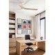 Люстра-вентилятор Faro 33816-20 PUNT M LED белый/light wood fan with DC motor, 18 Вт, 1300 лм, 3000-4000-6500K