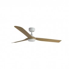 Потолочный вентилятор Faro 33816 PUNT M White/light wood fan with DC motor
