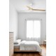 Люстра-вентилятор Faro 33816WT-20 Punt 1300mm White 3 Blades Wood Light 18W Tuya