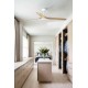 Потолочный вентилятор Faro 33816WT Punt 1300mm White 3 Blades Wood Light Tuya