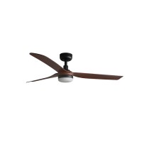 Люстра-вентилятор Faro 33817WT-21 Punt 1300mm Black 3 Blades Wood Dark 18W Tuya