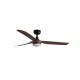 Люстра-вентилятор Faro 33817-21 PUNT M LED Black/dark wood fan with DC motor, 18 Вт, 1300 лм, 3000-4000-6500K