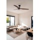 Люстра-вентилятор Faro 33817-21 PUNT M LED Black/dark wood fan with DC motor, 18 Вт, 1300 лм, 3000-4000-6500K