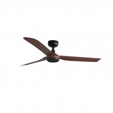 Потолочный вентилятор Faro 33817 PUNT M Black/dark wood fan with DC motor