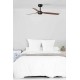Потолочный вентилятор Faro 33817 PUNT M Black/dark wood fan with DC motor