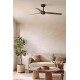 Потолочный вентилятор Faro 33817WT Punt 1300mm Black 3 Blades Wood Dark Tuya