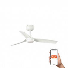 Потолочный вентилятор Faro 33820WT Mini Punt S 900mm White 3 Blades White Tuya