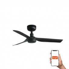 Потолочный вентилятор Faro 33822WT Mini Punt S 900mm Black 3 Blades Black Tuya