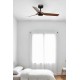 Потолочный вентилятор Faro 33823WT Mini Punt S 900 Black 3 Blades Wood Dark Tuya