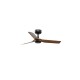 Потолочный вентилятор Faro 33823WW Mini Punt S 900mm Black 3 Blades Wood Dark Wiz