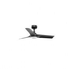 Люстра-вентилятор Faro 33825WT-1TW Hey S 900mm Black 3P Black LED 10W CCT Tuya