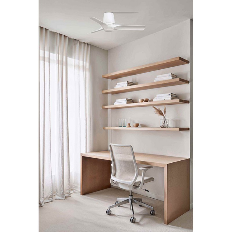 Люстра-вентилятор Faro 33826-1TW Hey Tub S 900mm White 3 P White LED 10W CCT
